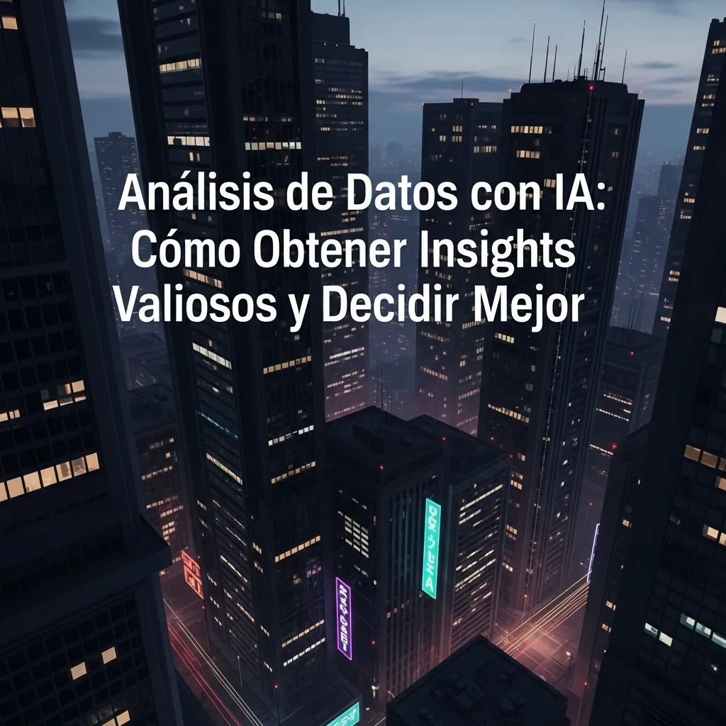 Análisis de Datos con IA: Cómo Obtener Insights Valiosos y Decidir Mejor