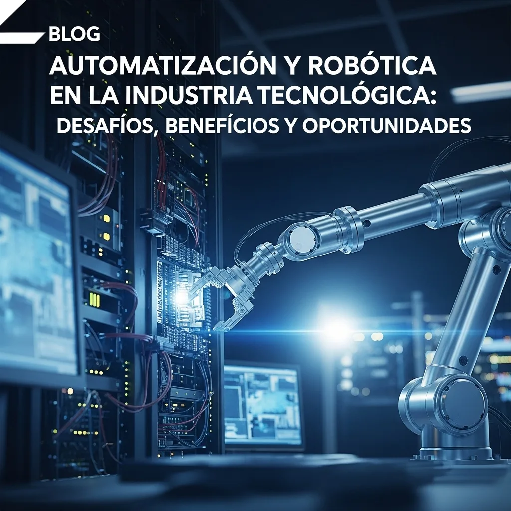 Automatización y Robótica en la Industria Tecnológica: Desafíos, Beneficios y Oportunidades