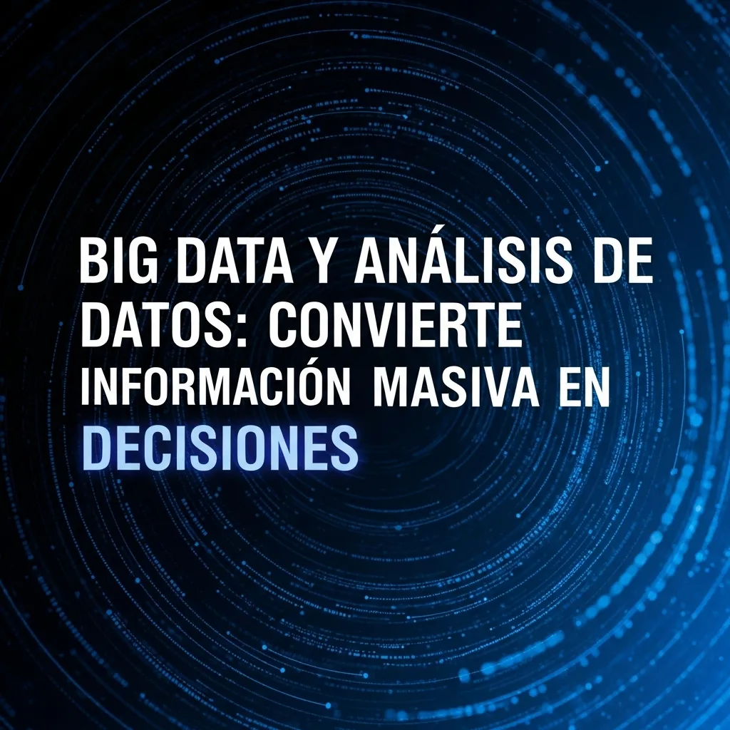 Big Data y Análisis de Datos: Convierte Información Masiva en Decisiones