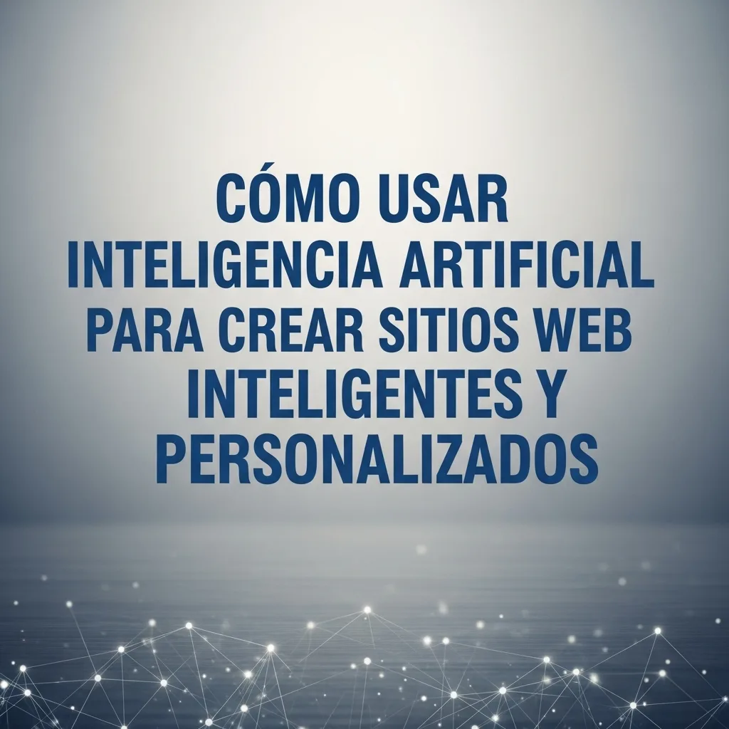 Cómo Usar Inteligencia Artificial para Crear Sitios Web Inteligentes y Personalizados