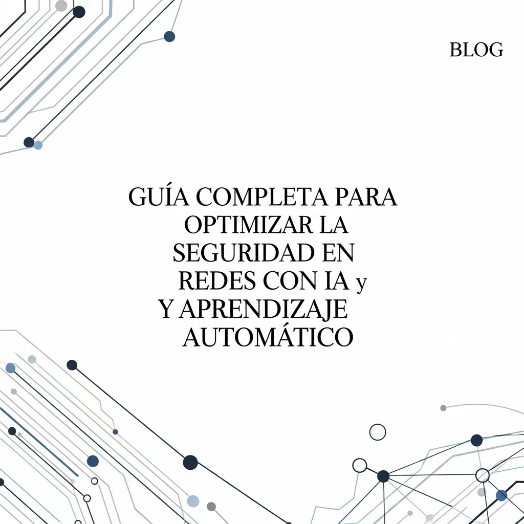 Guía Completa para Optimizar la Seguridad en Redes con IA y Aprendizaje Automático