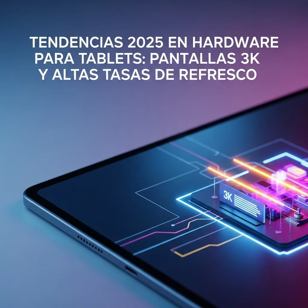 Tendencias 2025 en Hardware para Tablets: Pantallas 3K y Altas Tasas de Refresco