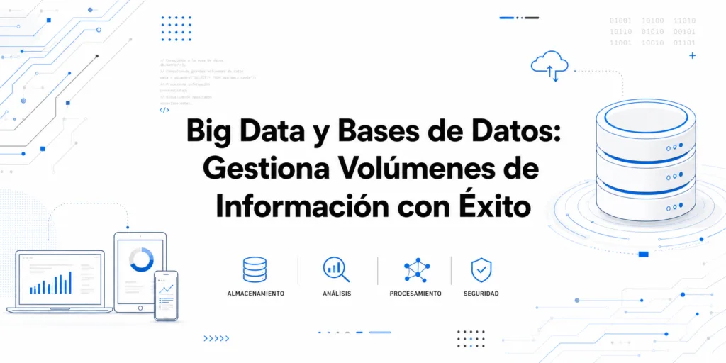 Big Data y Bases de Datos: Gestiona Volúmenes de Información con Éxito