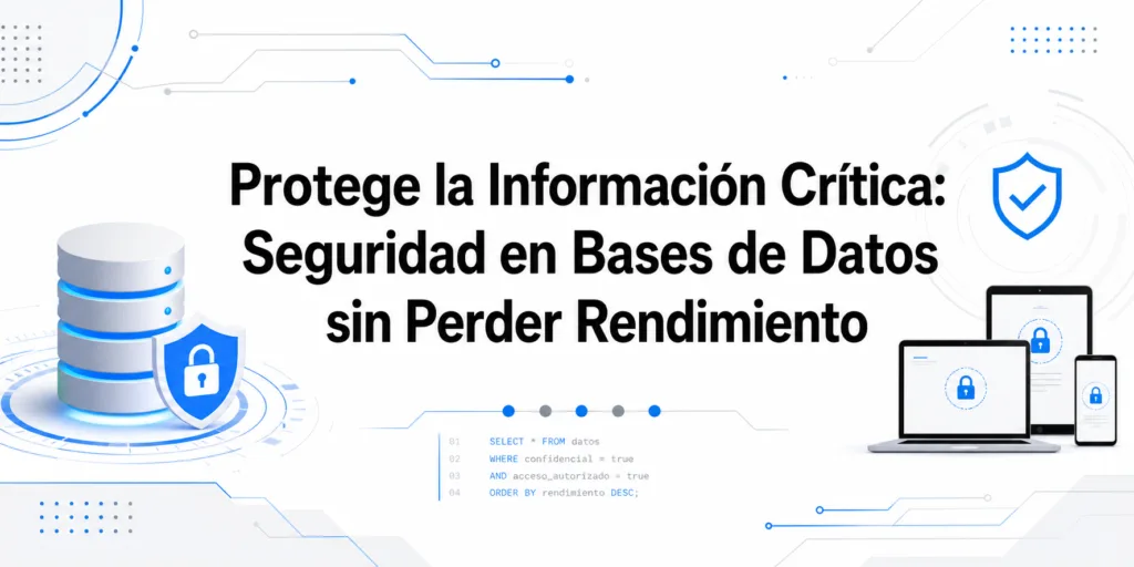 Protege la Información Crítica: Seguridad en Bases de Datos sin Perder Rendimiento