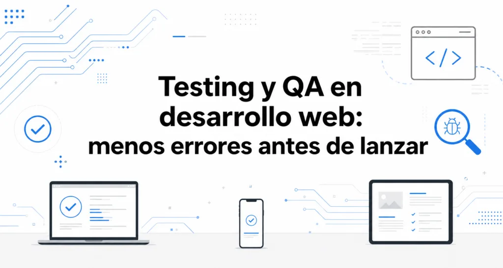 Testing y QA en desarrollo web: menos errores antes de lanzar