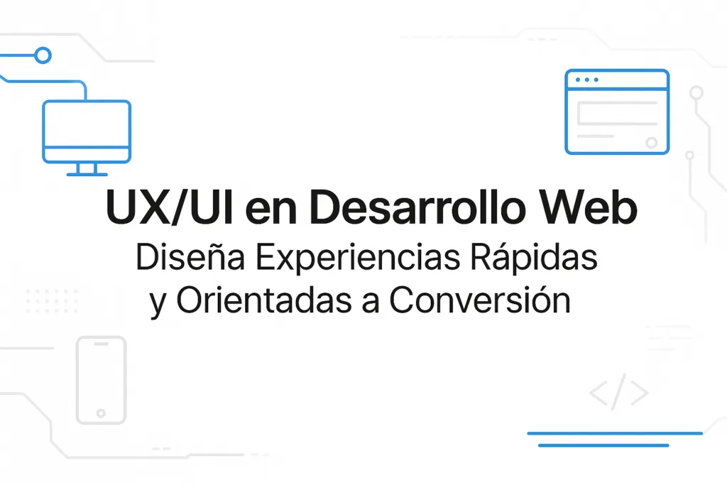 UX/UI en Desarrollo Web: Diseña Experiencias Rápidas y Orientadas a Conversión